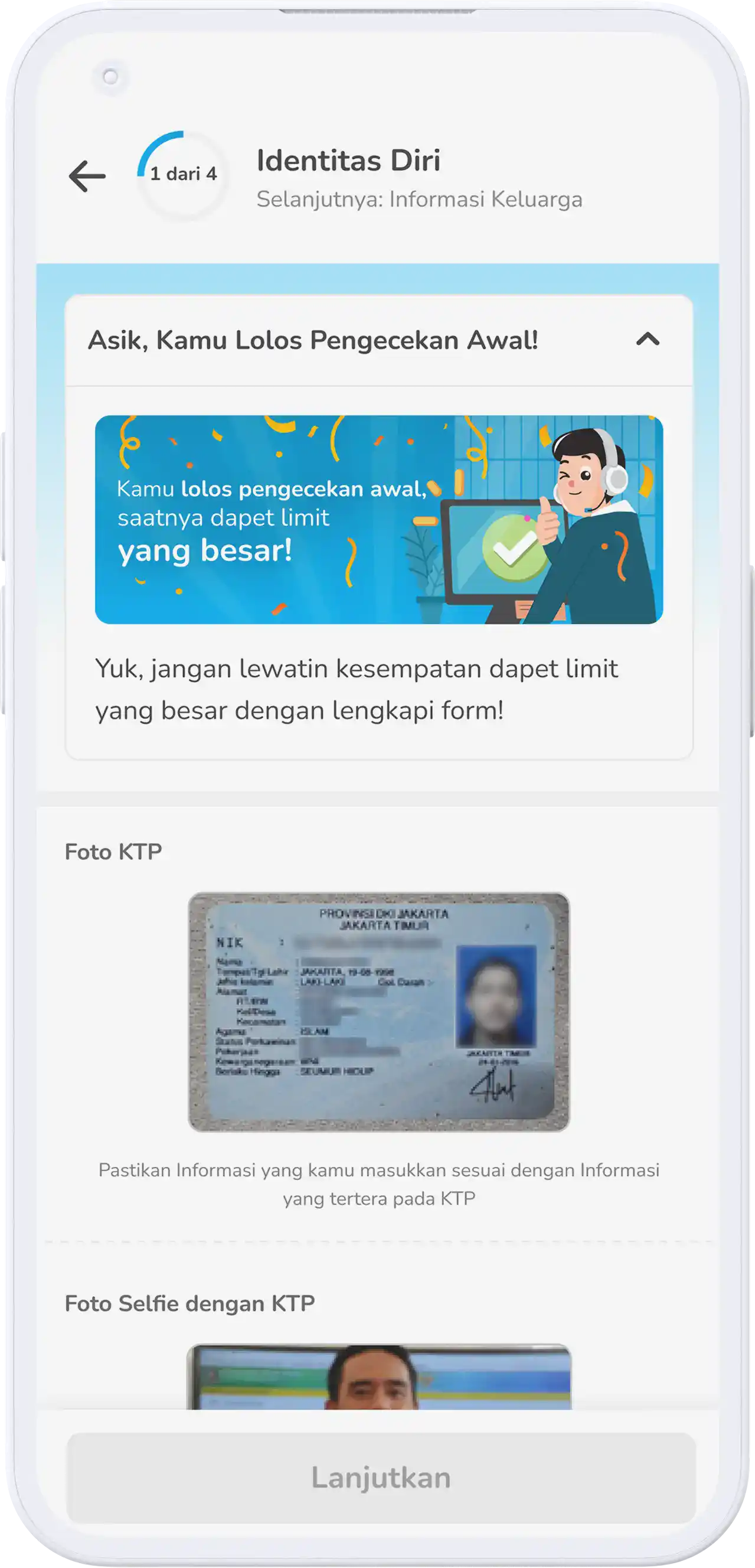 2. Verifikasi Data Diri