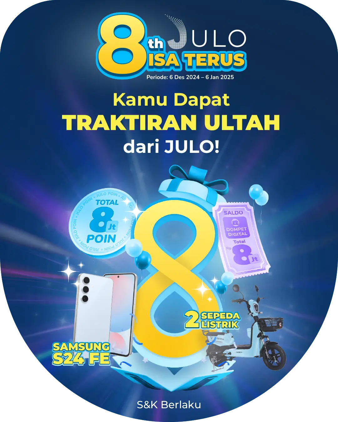 pop up banner JULO Bday