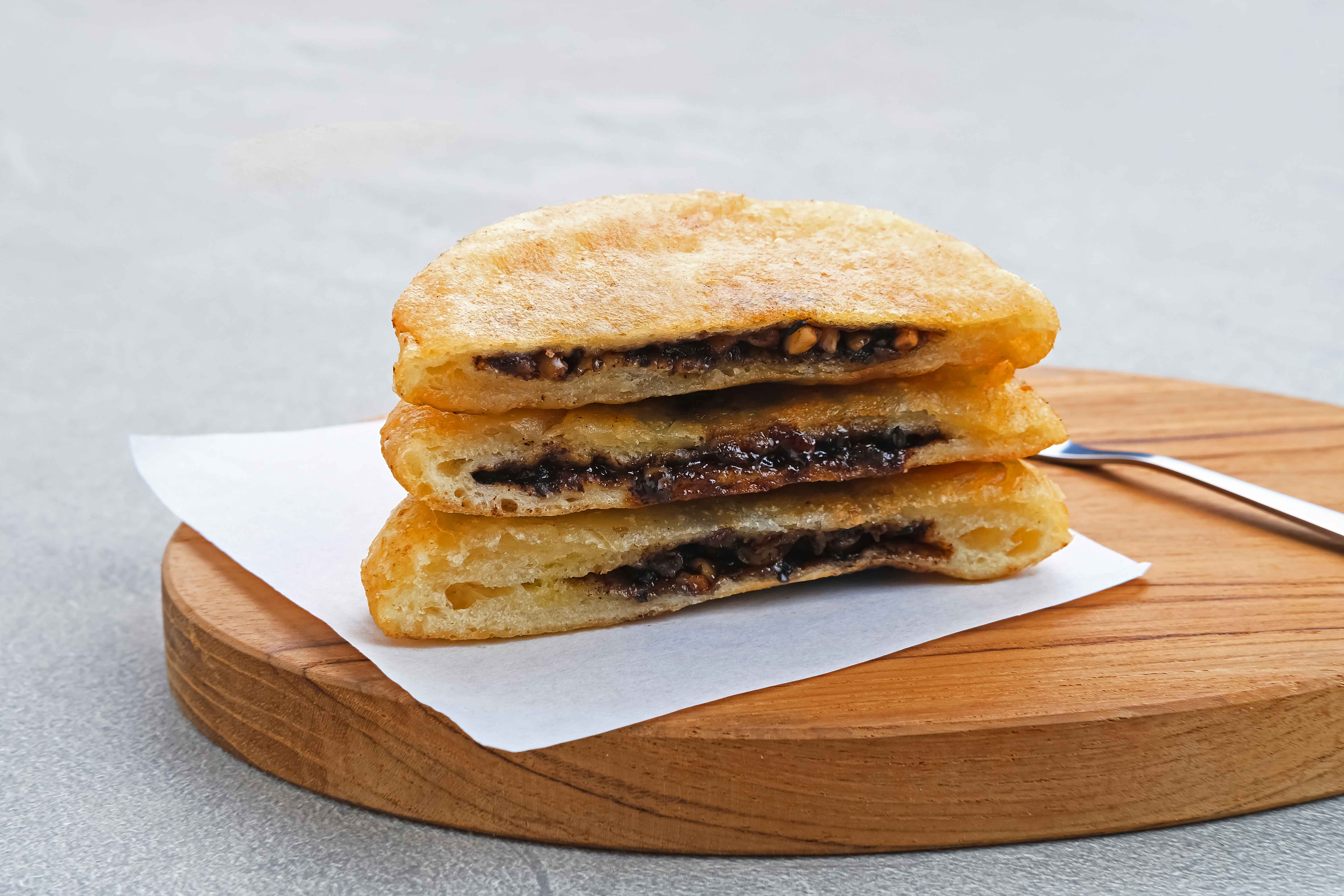 hotteok south korean pancakes or fried dough